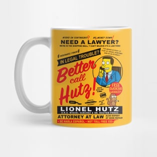 Legal Trouble Better Call Hutz Mug